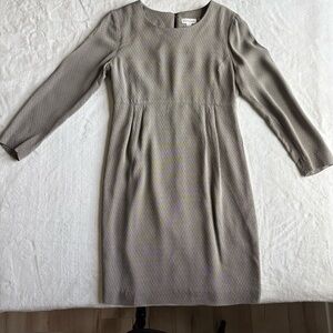 Ann Taylor Long Sleeve Sheath Dress Size 6 Geometric Print Perfect condition!!